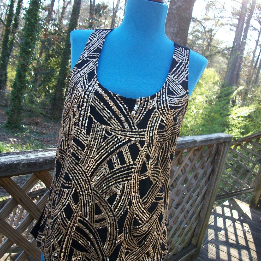 A. Byer Sequin Top - Size Medium